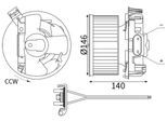 MAHLE Innenraumgebläse ab445000s für RENAULT