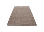 Ayyildiz , Braun, Beige , Textil , Uni , rechteckig , 140x200 cm , Oeko-Tex® Standard 100 , für Fußbodenheizung geeignet, schmutzabweisend, für Hausstauballergiker geeignet, lichtunempfindlich, antistatisch, pflegeleicht, strapazierfähig, leicht zusammenrollbar , Teppiche & Böden, Teppiche, Hochflorteppiche, Hochflorteppiche eckig, Hochflorteppiche rechteckig