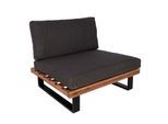 LOUNGE-SESSEL Schwarz, Dunkelbraun, Grau
