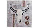 ÖLGEMÄLDE STIER HANDGEMALT Mehrfarbig