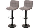 BARHOCKER Hellgrau 2er-Set