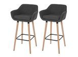 BARHOCKER Anthrazit 2er-Set