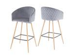 BARHOCKER Grau 2er-Set