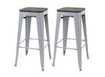BARHOCKER Grau 2er-Set