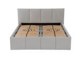 POLSTERBETT Dalas Grau 160 x 200 x 40 cm Stauraum Mit hochwertiger Matratze H2 (bis 100 kg) und Lattenrost