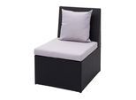 POLY-RATTAN SESSEL Schwarz