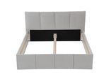 POLSTERBETT Dalas Grau 200 x 200 x 40 cm Stauraum Ohne Matratze und Lattenrost