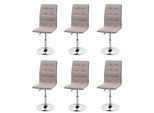 ESSZIMMERSTUHL Beige, Grau 6er-Set