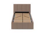 POLSTERBETT Dalas Sahara 120 x 200 x 40 cm Stauraum Mit hochwertiger Matratze H3 (bis 120 kg) und Lattenrost