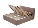POLSTERBETT Dalas Sahara 200 x 200 x 40 cm Bettkasten Mit hochwertiger Matratze H3 (bis 120 kg) und Lattenrost