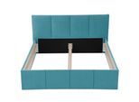 POLSTERBETT Dalas Blau 160 x 200 x 40 cm Stauraum Ohne Matratze und Lattenrost