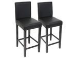 BARHOCKER Schwarz 2er-Set