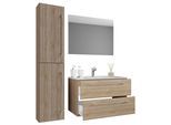 Badezimmer Badinos iWeiß/Eiche