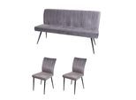 ESSZIMMER-SET Grau 3er-Set