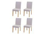 ESSZIMMERSTUHL Beige, Braun 4er-Set