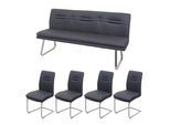 ESSZIMMER-SET Anthrazit 5er-Set