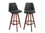 BARHOCKER 2-ER SET Schwarz 2er-Set