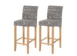 BARHOCKER Grau 2er-Set