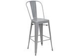 BARHOCKER METALL Grau