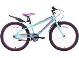 Jugendfahrrad BIKESTAR Gr. 32, blau (türkis, beere), Fahrräder, Kinder, 32cm, 24 Zoll (60,96cm), für Damen