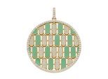Kettenanhänger "mit Emaille-Einlagen und Zirkonia, Silber 925", gold, GIORGIO MARTELLO MILANO, Schmuckanhänger, Damen, 4,5cm, Silber 925 (Sterlingsilber), Kettenanhänger