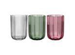 Dekovase VILLEROY & BOCH "Vasen-Set Fleur 22,5 cm 3er Set bunt", bunt, B:16cm H:22,5cm T:16cm Ø:16cm, Vasen, Dekovase, Spülmaschinenfest