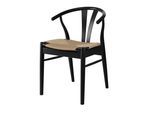 Stuhl HAMMEL FURNITURE "Frida, Massivholz mit gepolsterter Sitzfläche - hoher Komfort", schwarz, schwarz, beige, B:53cm H:75cm T:54cm, Massivholz, Stühle, Stuhl, Massivholz, gepolsterte Sitzfläche, versch. Farbvarianten