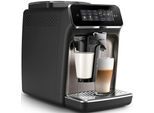 PHILIPS Kaffeevollautomat "EP3347/90 3300 Series, 6 Getränke (heiß oder eisgekühlt)", chrom, schwarz, B:24,6cm H:37,1cm T:43,3cm, Kaffeevollautomaten, LatteGo-Milchsystem, SilentBrew Technologie, Kaffeevollautomat, Topseller