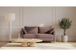 BRUNO Schlafsofa 160cm in Braun | Flow | stabiles Massivholz & Boxspringkomfort