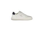 Calvin Klein Bianco Leren Heren Sneakers