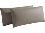 Sofakissen SIT & MORE "Chelsea, 60 cm, Leder", beige (delphine), B:60cm H:30cm, Leder, Polsterauflagen, Sofakissen, zur Auswahl Sets mit 2 oder 3 Stück