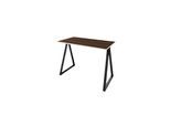 Letti Moderni Schreibtisch Wye 110x60 cm – Schwarz mit Wengue Dekor