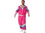 tectake® Herrenkostüm Retro 80er 90er Jahre Jogginganzug