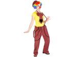 tectake® Frauenkostüm Clown Pepa