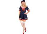 tectake® Frauenkostüm Marine-Lady