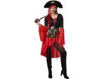 tectake® Frauenkostüm Piratenkönigin