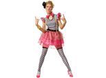 tectake® Frauenkostüm Neon Clown