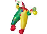 tectake® Selbstaufblasbares Kostüm Clown