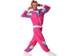 tectake® Damenkostüm Retro 80er 90er Jahre Jogginganzug
