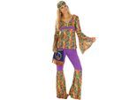 tectake® Frauenkostüm Hippie