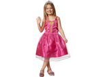tectake® Mädchenkostüm Prinzessin pinke Rose