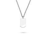 Kette mit Anhänger S.OLIVER, edelstahlfarben, Halsketten, Jungen, Edelstahl, L: 43 B: 3mm, B:3mm