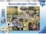 Puzzle RAVENSBURGER "Süße Tierbabys", bunt, Puzzles, KinderB:49cm H:36cm, Pappe, Made in Germany, B:49cm H:36cm