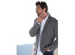 Anorak MARCO DONATI, Herren, Gr. 48, blau (blau, meliert), 80% Baumwolle, 20% Polyester, meliert, unifarben, Jacken
