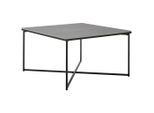 Livetastic Couchtisch, Grau, Schwarz, Metall, Keramik, quadratisch, eckig, 45x80x80 cm, Wohnzimmer, Wohnzimmertische, Couchtische, Couchtische Keramik