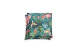 Gartensitzkissenset, Blau, Grün, Rosa, Textil, 2-teilig, Flamingo, Füllung: Schaumstoff, Vlies, quadratisch, 50x7x50 cm, Oeko-Tex® Standard 100, hochwertige Qualität, langlebig, für den Außenbereich geeignet, pflegeleicht, Outdoor-Kissen, Outdoor-Sitzkissen