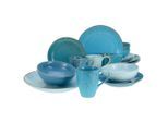 Creatable Kombiservice, Blau, Keramik, 16-teilig, 300 ml,400 ml, Essen & Trinken, Geschirr, Geschirr-Sets, Kombiservice