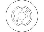 TRW Bremsscheibe df2782 belüftet 260mm 24mm für Peugeot