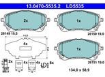 ATE Bremsbelagsatz, Scheibenbremse 13047055352 für Suzuki TOYOTA