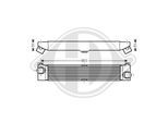 DIEDERICHS Ladeluftkühler dca1041 für Fiat Peugeot